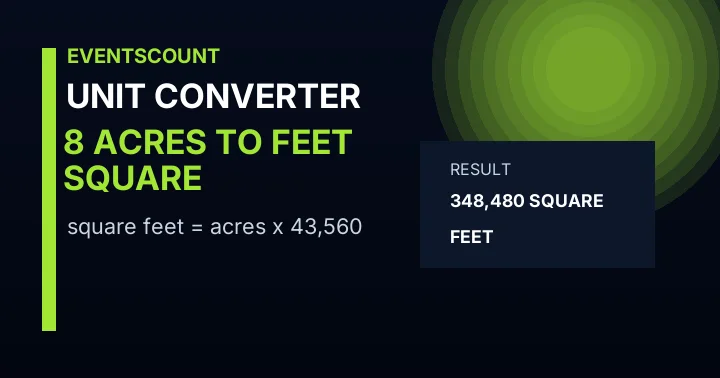 8 Acres To Square Feet