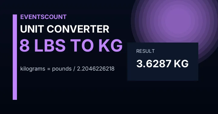 8 Lbs To Kg