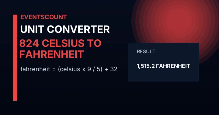 824 C to F
