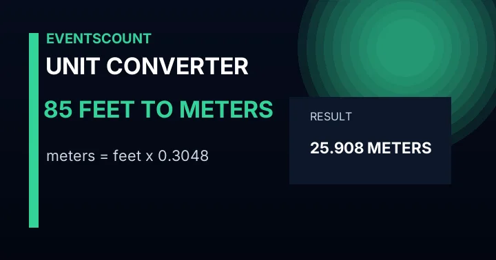 85 Feet To Meters