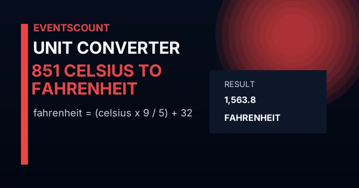 851 C to F