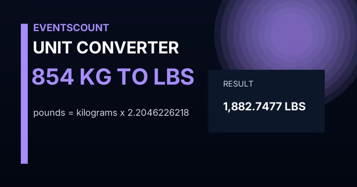 854 Kg To Lbs