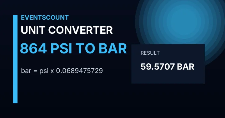 864 Psi To Bar
