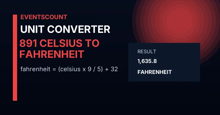 891 C to F