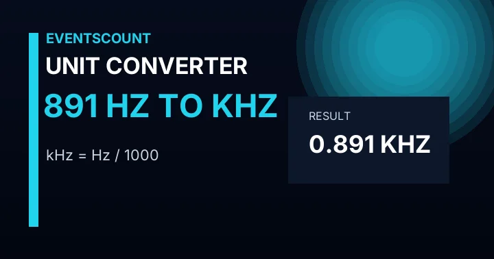 891 Hz To KHz