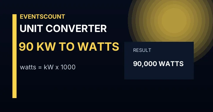 90 KW To Watts