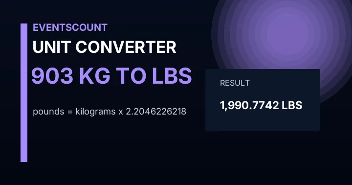 903 Kg To Lbs