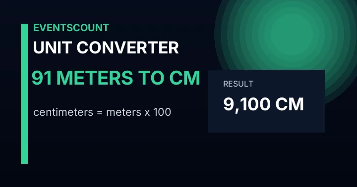 91 Meters To Cm