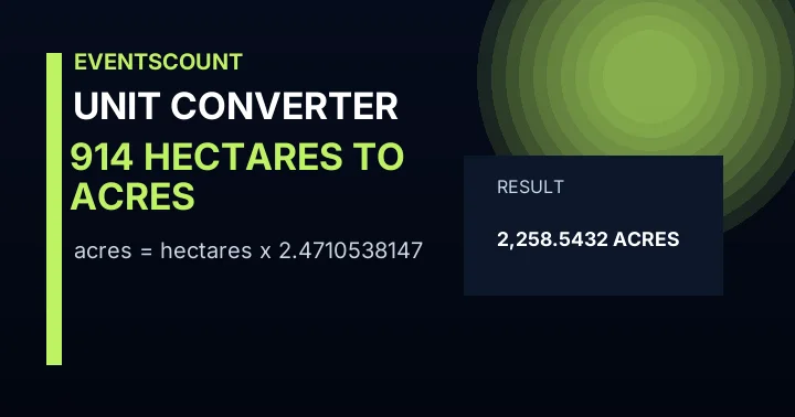 914 Hectares To Acres