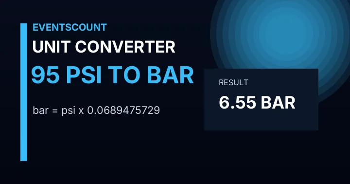 95 Psi To Bar