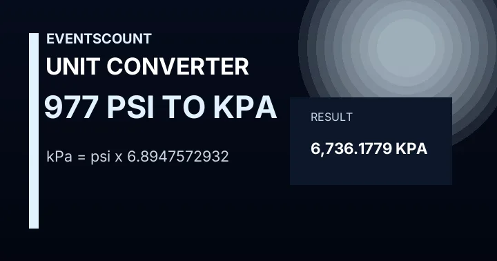 977 Psi To KPa