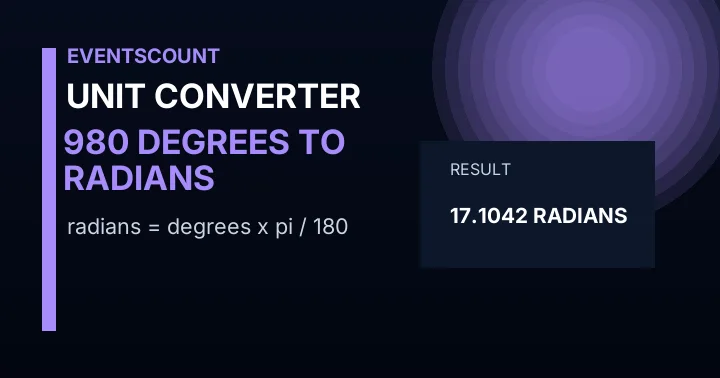980 Degrees To Radians