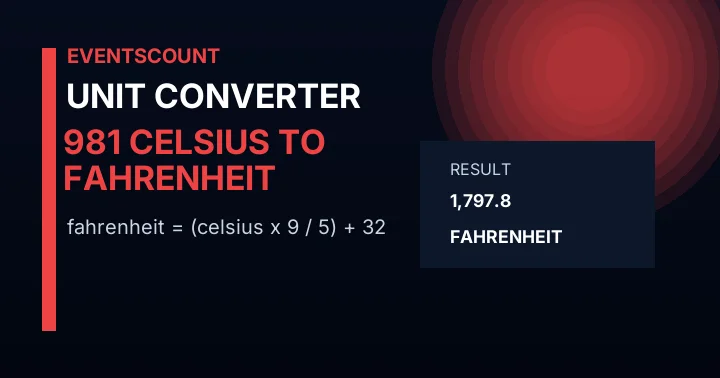 981 C to F