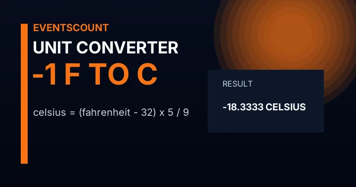 -1 F to C