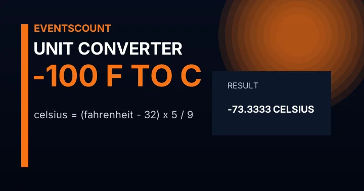 -100 F to C