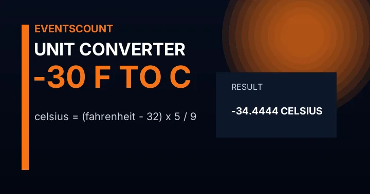 -30 F to C