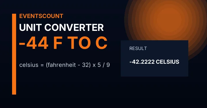 -44 F to C