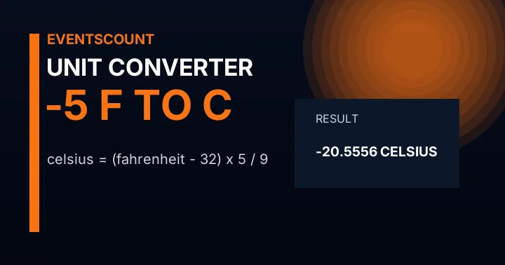 -5 F to C