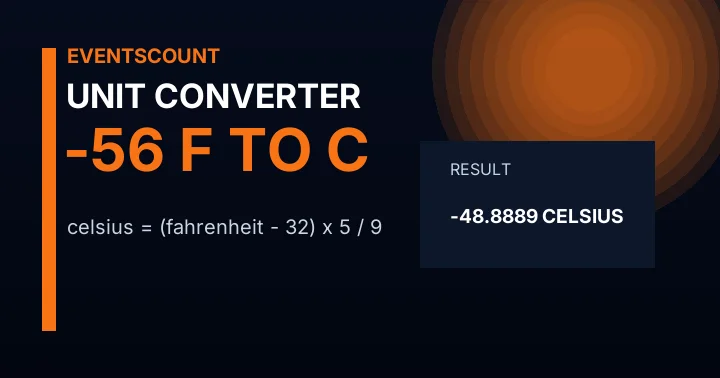 -56 F to C