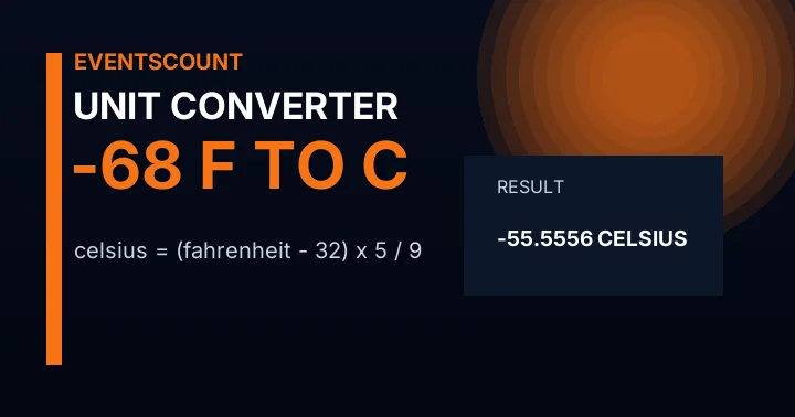 -68 F to C
