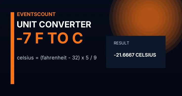 -7 F to C