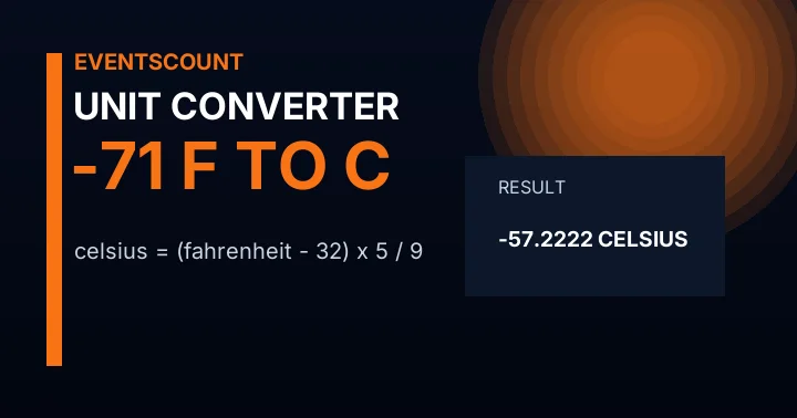 -71 F to C