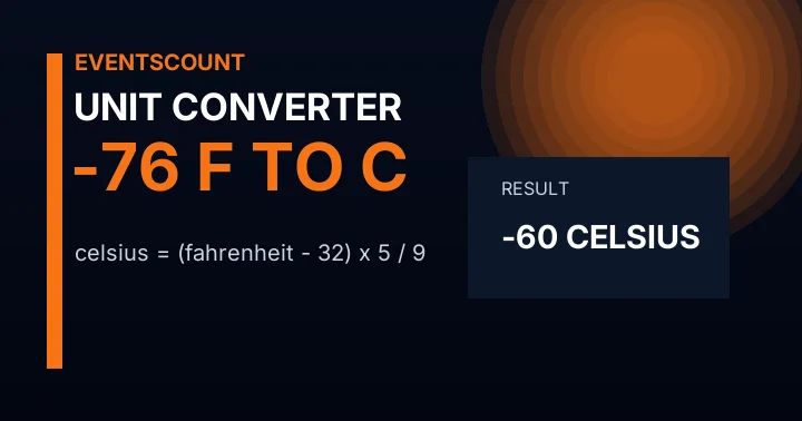 -76 F to C