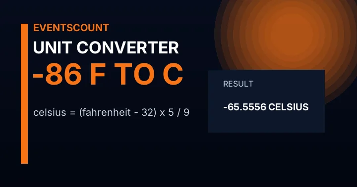 -86 F to C