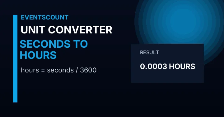 Seconds to Hours Converter