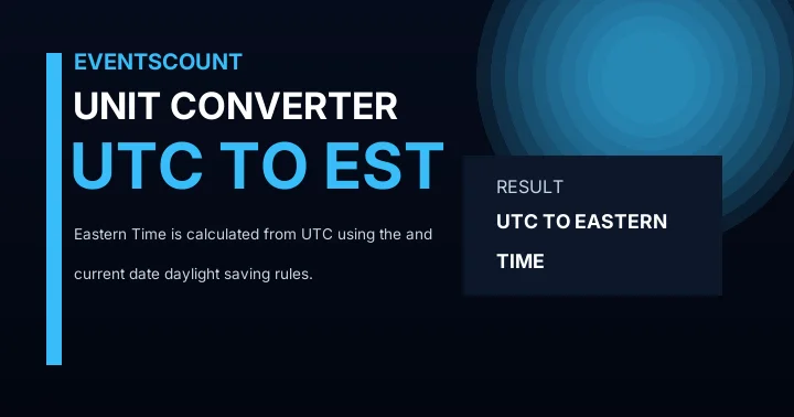 UTC to EST Converter
