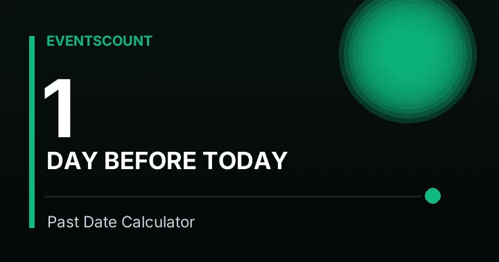 1 Day Before Today