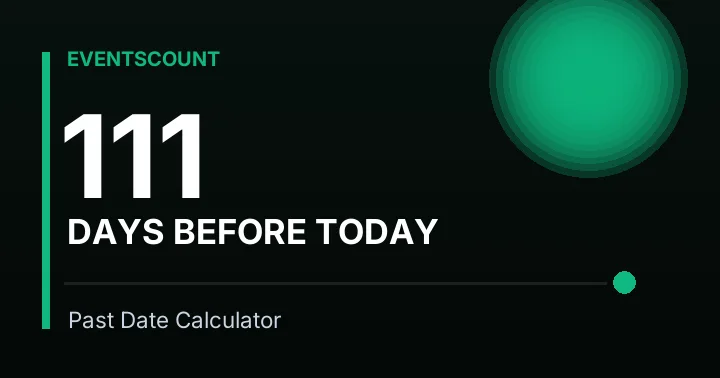 111 Days Before Today