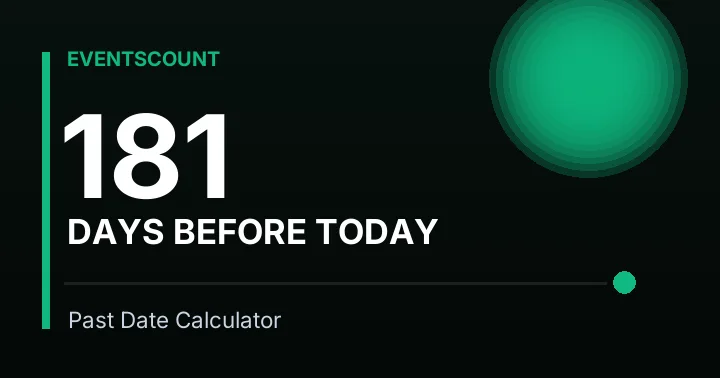 181 Days Before Today