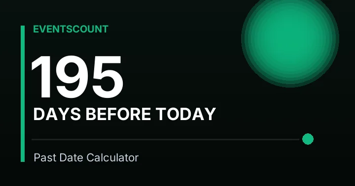 195 Days Before Today