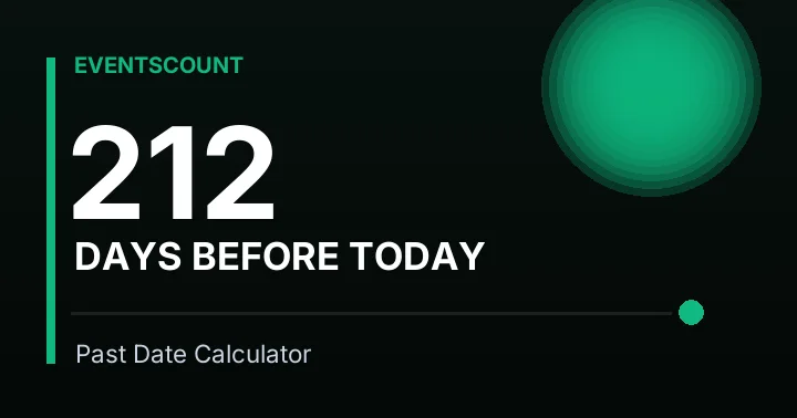 212 Days Before Today