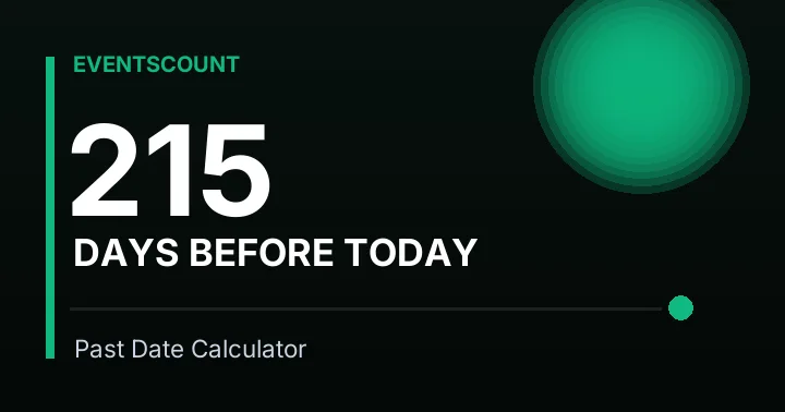 215 Days Before Today