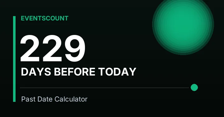229 Days Before Today