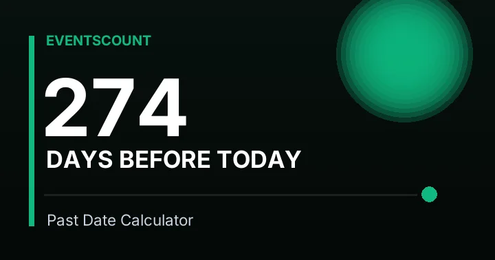 274 Days Before Today
