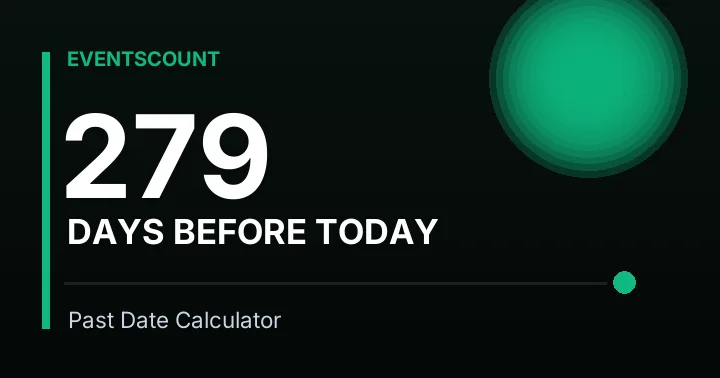 279 Days Before Today