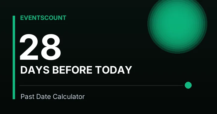 28 Days Before Today