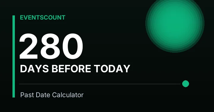 280 Days Before Today
