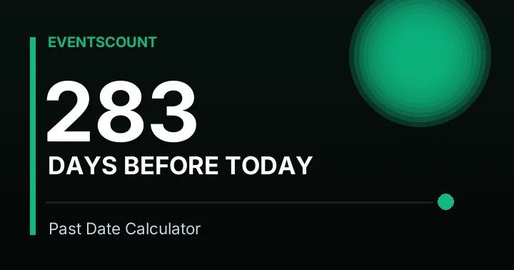 283 Days Before Today