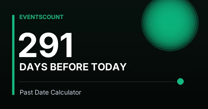 291 Days Before Today