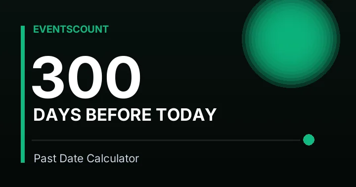 300 Days Before Today