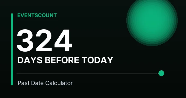 324 Days Before Today