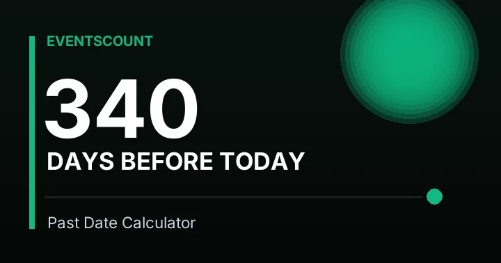 340 Days Before Today