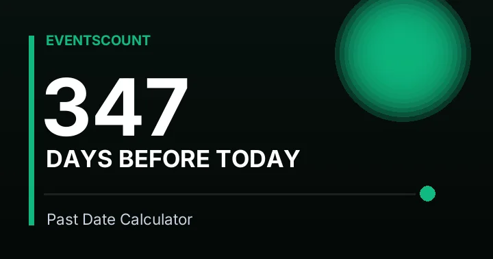 347 Days Before Today