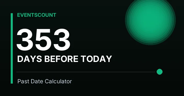 353 Days Before Today