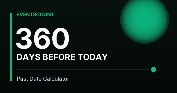 360 Days Before Today