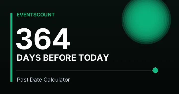 364 Days Before Today